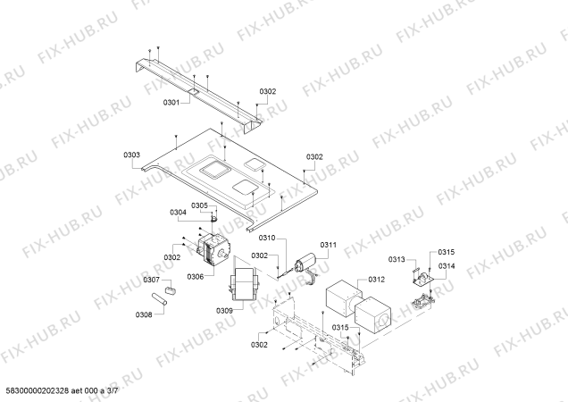 Схема №6 HMC87151UC Bosch с изображением Панель для микроволновки Bosch 00771135