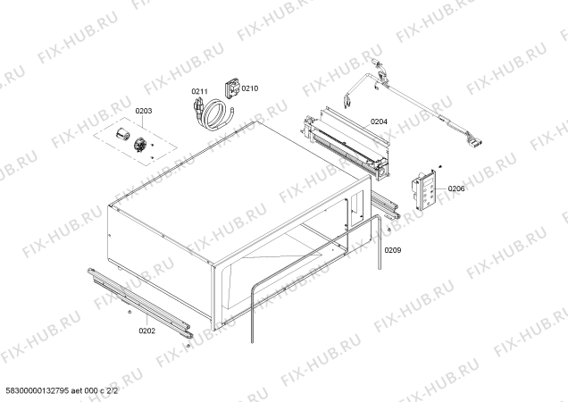 Схема №2 WS282710 с изображением Тэн (нагреватель) Bosch 00476843