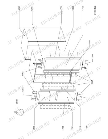 Схема №7 KSN 7070/A-IN с изображением Обшивка для холодильника Whirlpool 481246049573