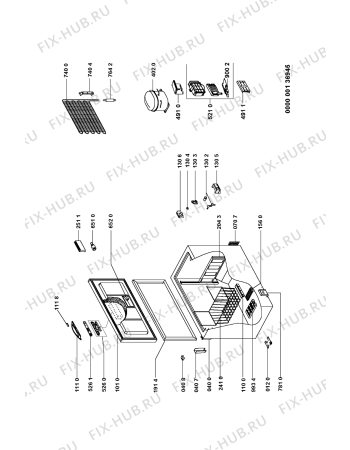 Схема №1 AFG 673 DGT с изображением Электрокомпрессор для холодильника Whirlpool 481236038979