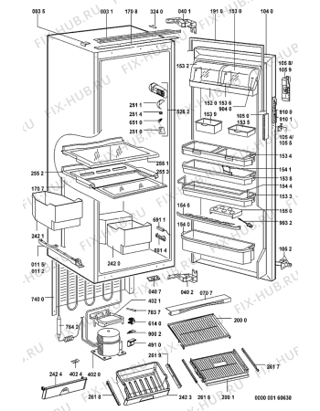 Схема №1 ARC 5560/AL с изображением Микрореле для холодильной камеры Whirlpool 481228038092