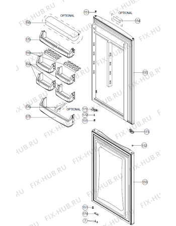 Взрыв-схема холодильника Gorenje RF120SX   -GN360V-FW (183395, V38001002) - Схема узла 03
