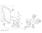 Схема №5 DI260411 с изображением Силовой модуль запрограммированный для посудомоечной машины Bosch 00658807