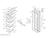 Схема №3 GSN36BI304 Bosch с изображением Дверь морозильной камеры для холодильника Bosch 00712450
