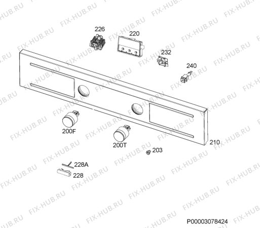 Схема №5 68456IU-MN с изображением Кнопка для плиты (духовки) Aeg 5618813009