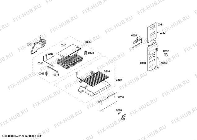 Схема №3 3KFL7854 с изображением Выдвижной ящик для холодильника Bosch 00680072