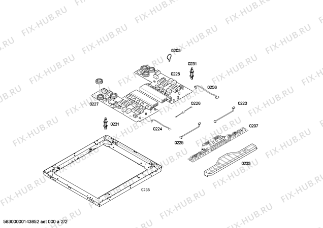 Взрыв-схема плиты (духовки) Siemens EI675MB31E SE.4I.60.POL.BR.CS.TopF - Схема узла 02