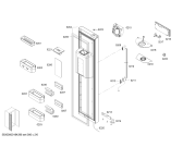 Схема №5 KAD62S21 с изображением Дверь для холодильника Bosch 00714155
