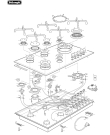 Схема №2 DEGH90BG с изображением Керамическая поверхность для электропечи DELONGHI 032G9007