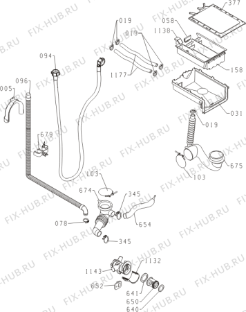 Схема №3 TEW70787 (462001, PS10/23080) с изображением Обшивка для стиралки Gorenje 462323