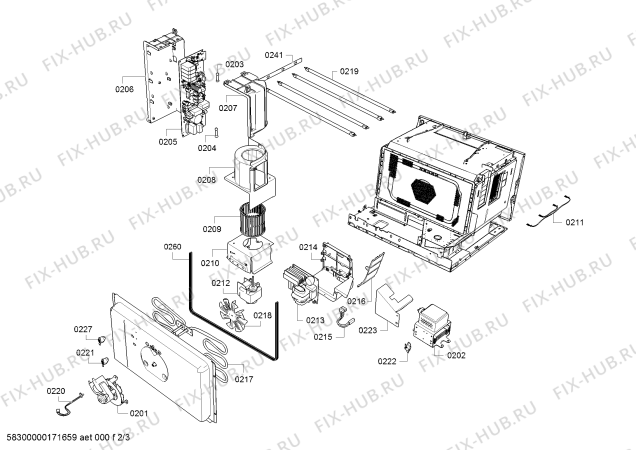 Схема №3 BM450130 с изображением Модуль управления, незапрограммированный для духового шкафа Bosch 00751758