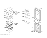 Схема №3 4KF10E60 с изображением Вкладыш в панель для холодильной камеры Bosch 00670030