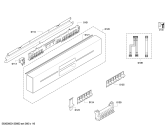 Схема №4 SN46M530SK с изображением Передняя панель для электропосудомоечной машины Siemens 00672313