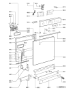 Схема №2 GSFH 1698 EX WS с изображением Обшивка для электропосудомоечной машины Whirlpool 481245372765
