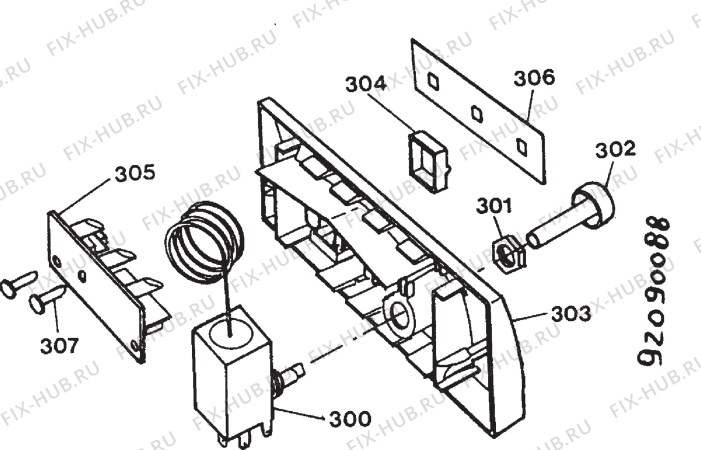 Взрыв-схема холодильника Electrolux EC3815M - Схема узла Section 4