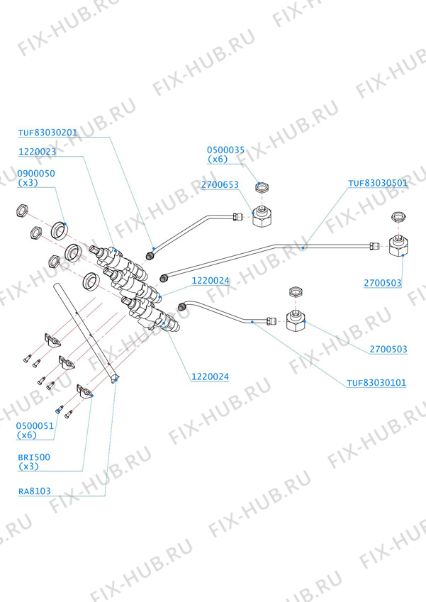 Большое фото - Запчасть для холодильника Electrolux 1053107700 в гипермаркете Fix-Hub