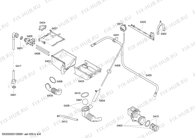 Схема №4 WFO2067BY Maxx WFO 2067 с изображением Панель управления для стиральной машины Bosch 00443830