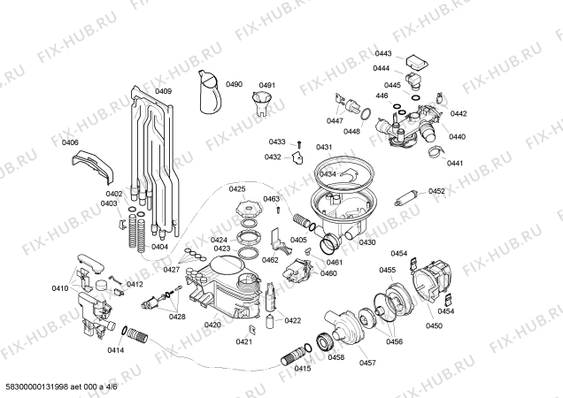 Схема №5 SL65E331EU с изображением Набор кнопок для посудомойки Bosch 00600475