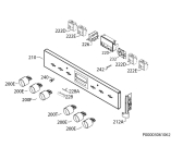 Схема №1 EP3003061M с изображением Кнопка для плиты (духовки) Aeg 3550468585