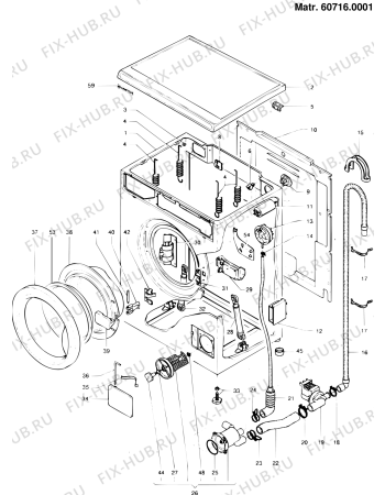 Схема №2 WDS1040TXR (F014715) с изображением Инструкция по обслуживанию для стиральной машины Indesit C00050884