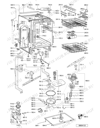 Схема №2 GSIK 6453/1 IN с изображением Панель для посудомоечной машины Whirlpool 481245372841