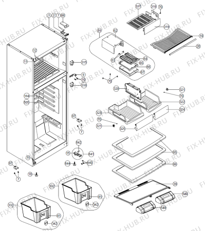 Схема №1 NRF7181CX (378915, HZZS44764) с изображением Поверхность для холодильника Gorenje 404186