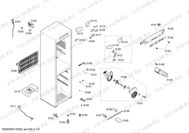 Схема №2 KKV25128TI с изображением Дверь для холодильника Bosch 00247303