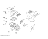 Схема №3 PSU7A230 Profilo Pluris с изображением Крышка для электропылесоса Bosch 11014473