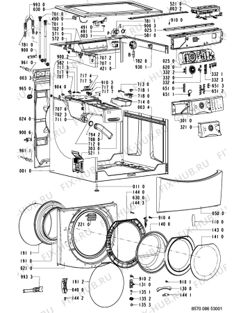 Схема №2 AWM 9150-AUSTRALIA с изображением Декоративная панель для стиральной машины Whirlpool 481245214254