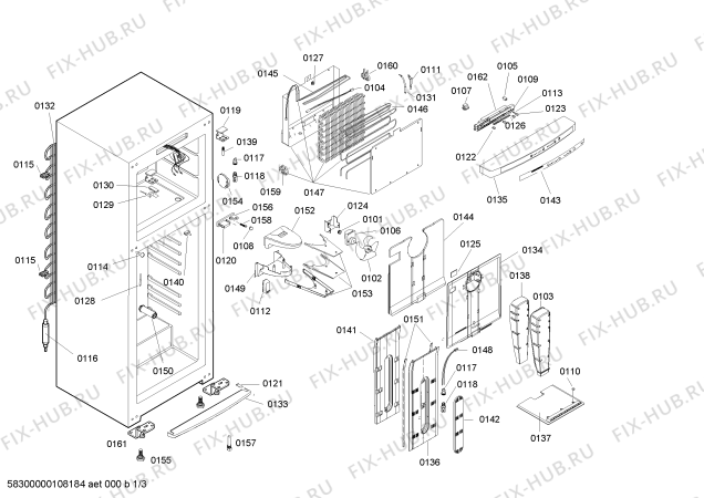 Схема №2 KS40U5206X SIEMENS с изображением Крышка для холодильника Siemens 00474115