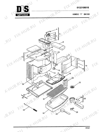 Схема №2 BK 100 с изображением Другое для электрокофемашины DELONGHI 5432100300