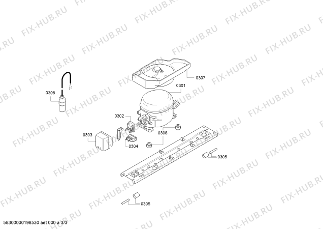 Схема №2 GS32NV50 с изображением Дверь для холодильной камеры Siemens 00248266