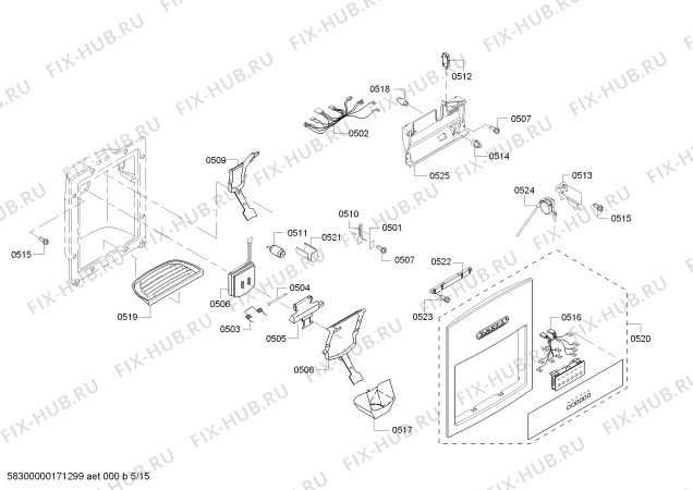 Схема №13 KBUDT4855E с изображением Винт для посудомойки Bosch 00628970