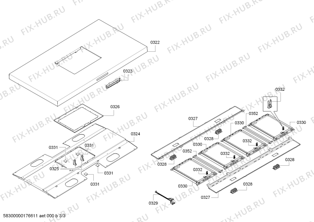 Взрыв-схема вытяжки Bosch DIB121U50 Bosch - Схема узла 03