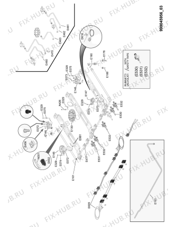 Схема №3 ACM 244/BL с изображением Дверца для плиты (духовки) Whirlpool 482000022176