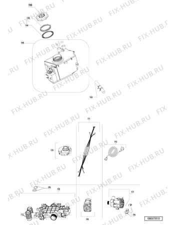 Схема №4 CLDW60FD (F091634) с изображением Уплотнение для посудомойки Indesit C00316332