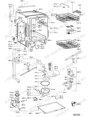 Схема №2 ADG 7560/1 с изображением Сенсорная панель для посудомоечной машины Whirlpool 480140101656