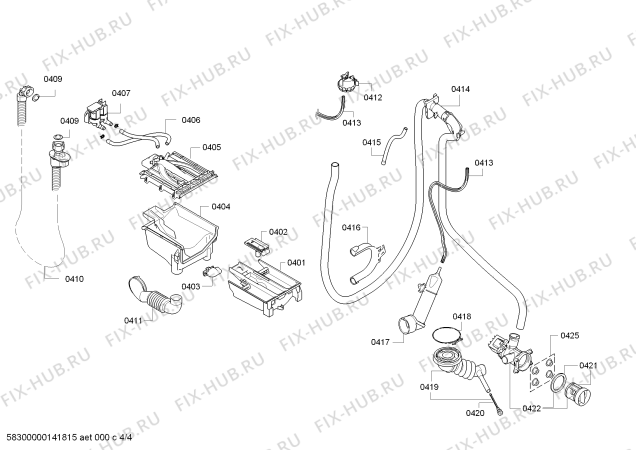 Схема стиральной машины Siemens WM16S792FF S16.79 Lavage; Système anti-taches; iQdrive - Схема узла 04 Взрыв-схема стиральной машины Siemens WM16S792FF S16.79 Lavage; Système anti-taches; iQdrive - Схема узла 04