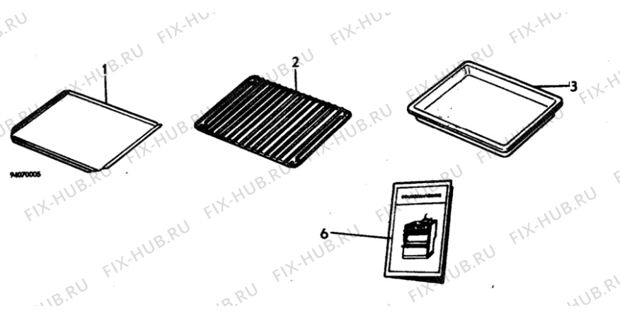 Взрыв-схема плиты (духовки) Elektro Helios SG680 - Схема узла H10 Oven Furniture, Users manual