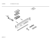 Схема №2 HE1VWA6 с изображением Панель для плиты (духовки) Bosch 00287379