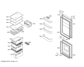Схема №3 KG36NV00 с изображением Дверь для холодильной камеры Siemens 00244376