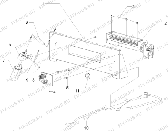 Схема №10 BOC5322AX (246143, BT32CF2) с изображением Объединитель для микроволновки Gorenje 257956