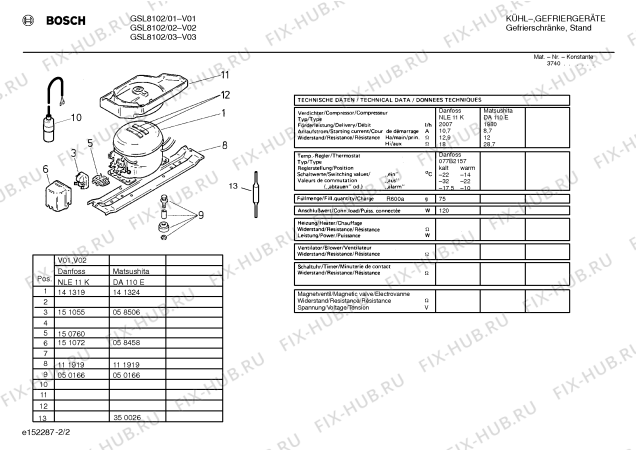 Схема №2 GS20K05FF с изображением Конденсатор для холодильника Bosch 00232577