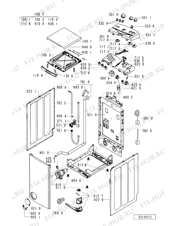 Схема №2 AWT 2284/2 с изображением Декоративная панель для стиралки Whirlpool 481245213609