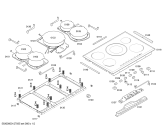 Схема №2 3ET990F inducc.balay tc 90cm 2perf+2bis.5i paell с изображением Стеклокерамика для электропечи Bosch 00680045