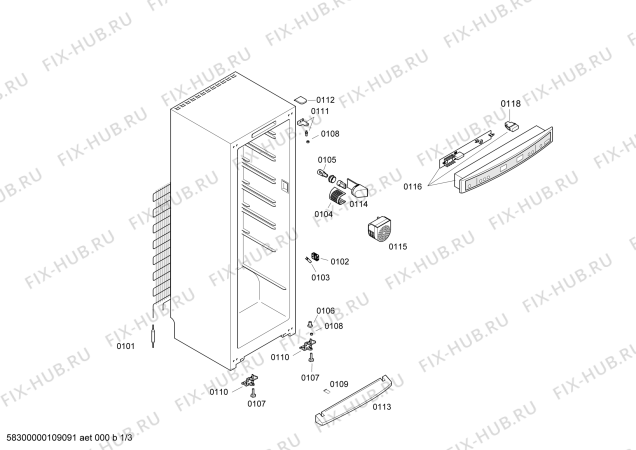 Схема №3 KSK38464 с изображением Дверь для холодильника Bosch 00243541