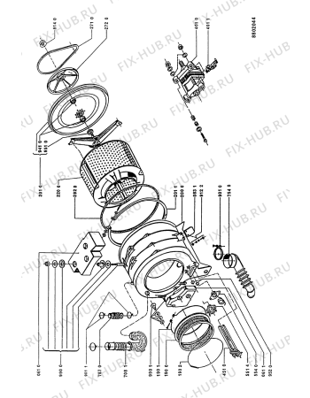 Схема №2 AWM 844/WP с изображением Декоративная панель для стиральной машины Whirlpool 481945319497