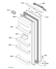 Схема №1 SKE81211AF с изображением Дверка для холодильной камеры Aeg 2128315047