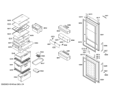 Схема №2 KG39NA97 с изображением Дверь для холодильника Siemens 00249223