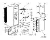 Схема №1 ARF 222/A+/LH с изображением Преобразователь для холодильной камеры Whirlpool 480132103063